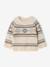 Jacquard babytrui jongen gemêleerd beige - vertbaudet enfant 