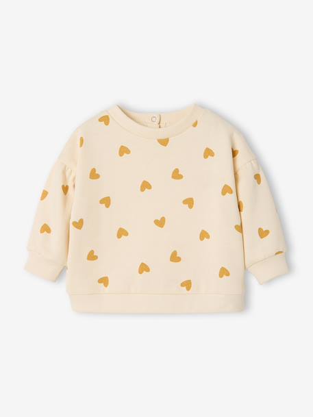 Sweat-shirt imprimé motif léopard taupe+vanille - vertbaudet enfant 
