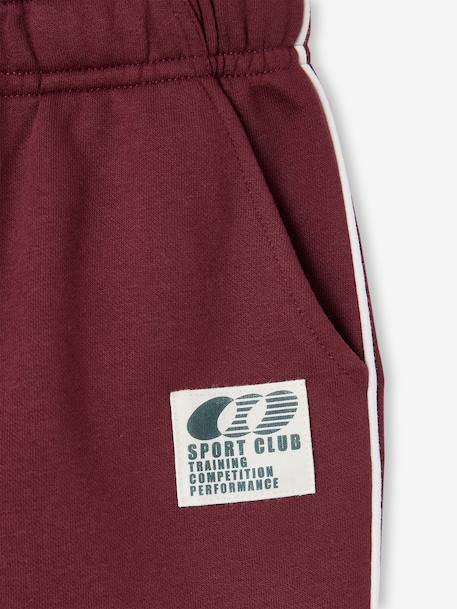 Pantalon de jogging garçon bordeaux+gris ardoise - vertbaudet enfant 