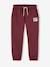 Jongensjoggingbroek bordeauxrood+leigrijs - vertbaudet enfant 