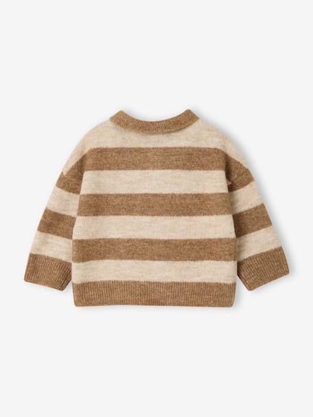 Pull polo bébé garçon taupe - vertbaudet enfant 