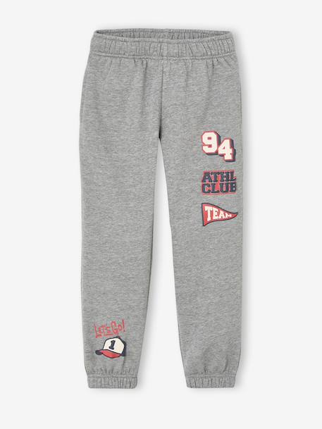 Pantalon jogging garçon gris chiné - vertbaudet enfant 