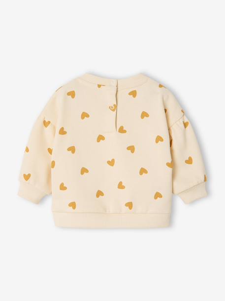 Sweat-shirt imprimé motif léopard taupe+vanille - vertbaudet enfant 