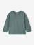 Lot de 2 T-shirts bébé garçon manches longues cacao+vert émeraude - vertbaudet enfant 