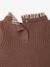 2-in-1 babyjurk met lange mouwen chocoladebruin - vertbaudet enfant 