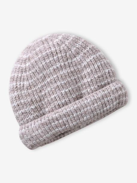 Babykledingset muts, colsjaal en wanten oceaanblauw+taupe - vertbaudet enfant 