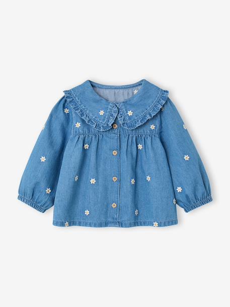 Blouse bébé fille manches longues stone - vertbaudet enfant 