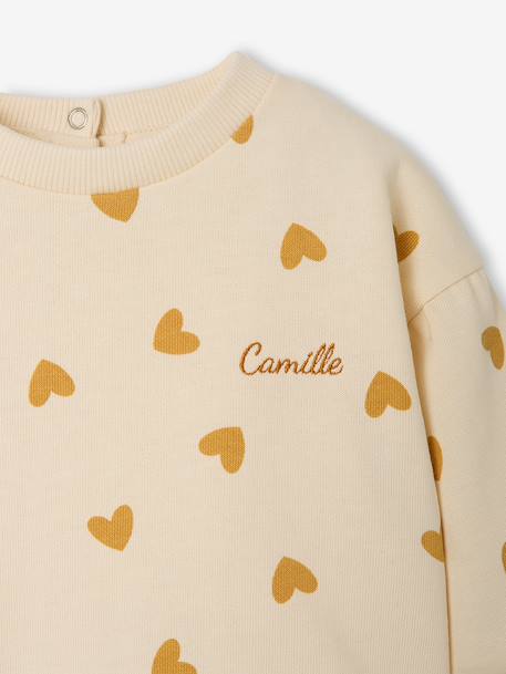 Sweat-shirt imprimé motif léopard taupe+vanille - vertbaudet enfant 