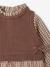 Robe 2 en 1 bébé fille manches longues chocolat - vertbaudet enfant 