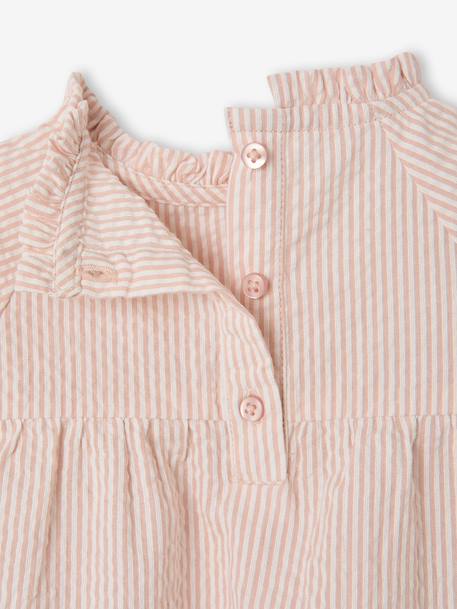 Blouse bébé fille manches longues rose poudré - vertbaudet enfant 