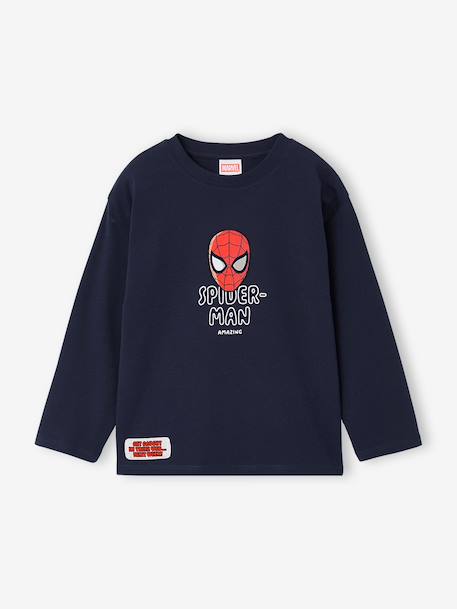 T-shirt manches longues Spiderman garçon marine - vertbaudet enfant 