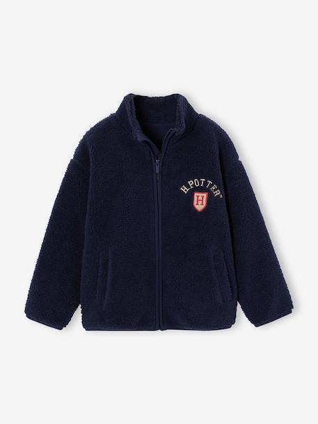 Harry Potter sherpavest met rits marineblauw - vertbaudet enfant 