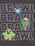 Jongenshoodie Brawl Stars antraciet - vertbaudet enfant 
