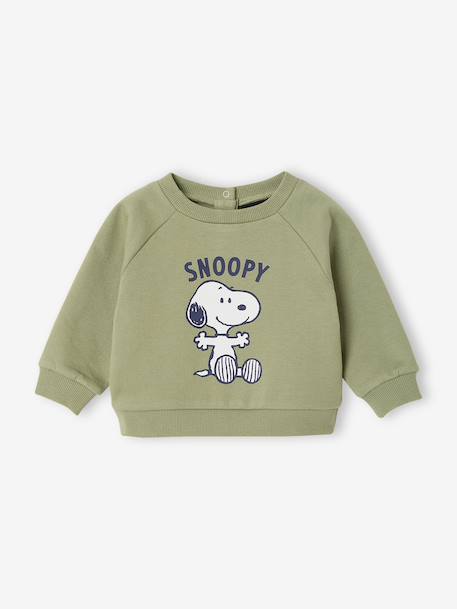 Sweat Snoopy bébé garçon kaki - vertbaudet enfant 
