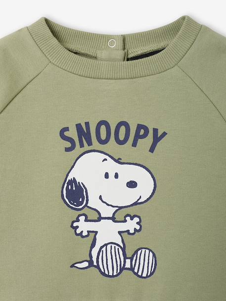 Sweat Snoopy bébé garçon kaki - vertbaudet enfant 