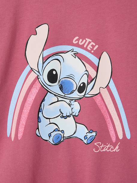 Meisjesshirt LILO & STITCH lange mouw oudroze - vertbaudet enfant 