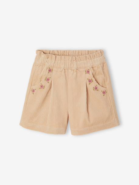 Short fille taille paperbag vanille - vertbaudet enfant 