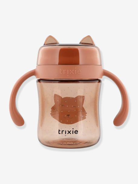 360° drinkbeker met handgrepen Mrs. Cat geel+lichtroze+sinaasappel - vertbaudet enfant 