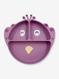 -Assiette en silicone avec compartiments Animal
