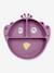 Assiette en silicone avec compartiments Animal jaune+mauve+orange+rose nude+vert - vertbaudet enfant 
