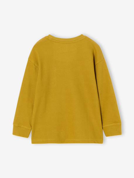 Jongens T-shirt met lange mouwen olive - vertbaudet enfant 