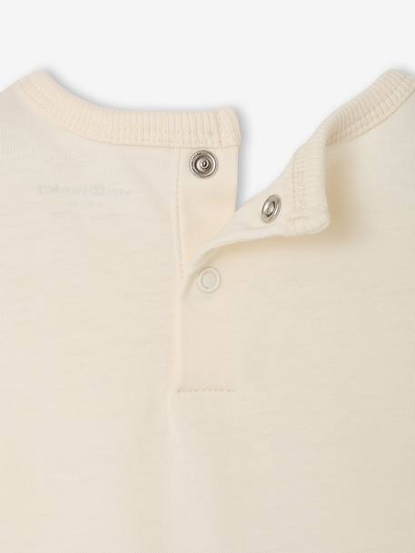 T-shirt manches longues bébé garçon écru - vertbaudet enfant 