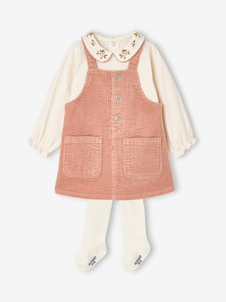 Bébé-Ensemble robe t-shirt collants bébé fille