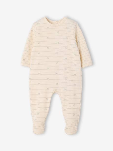 Set van 3 boxpakken met rugsluiting voor baby's ecru+saliegroen - vertbaudet enfant 