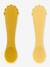 Set van 2 babylepels Mr. Lion geel+groen+lichtroze+sinaasappel - vertbaudet enfant 