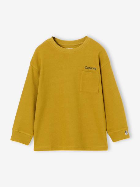 T-shirt manches longues garçon olive - vertbaudet enfant 