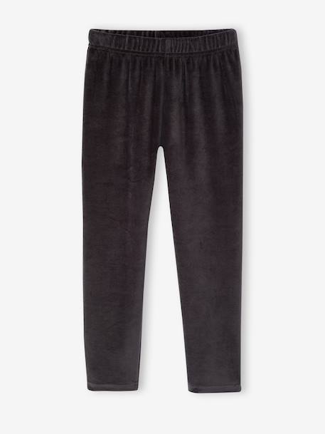 Set van 2 velours jongenspyjama's antraciet - vertbaudet enfant 