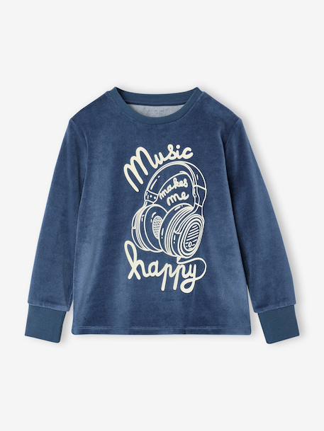 Pyjama long garçon bleu - vertbaudet enfant 