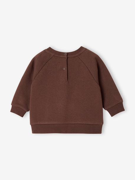 Sweat bébé garçon manches longues marron - vertbaudet enfant 