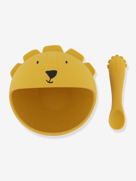Babyeetset TRIXIE Mr. Lion geel+groen+lichtroze - vertbaudet enfant 