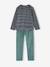 Set van 2 velours jongenspyjama's marineblauw - vertbaudet enfant 