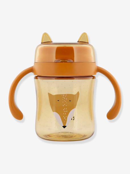 360° drinkbeker met handgrepen Mrs. Cat geel+lichtroze+sinaasappel - vertbaudet enfant 
