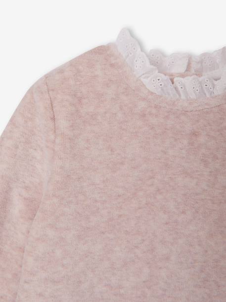 Set van 2 velours babypyjama's meisje gemêleerd beige - vertbaudet enfant 