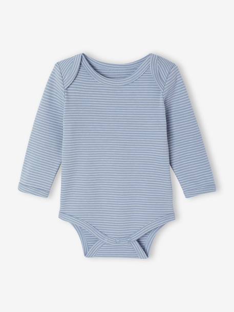 Lot de 5 bodies bébé garçon manches longues écru - vertbaudet enfant 