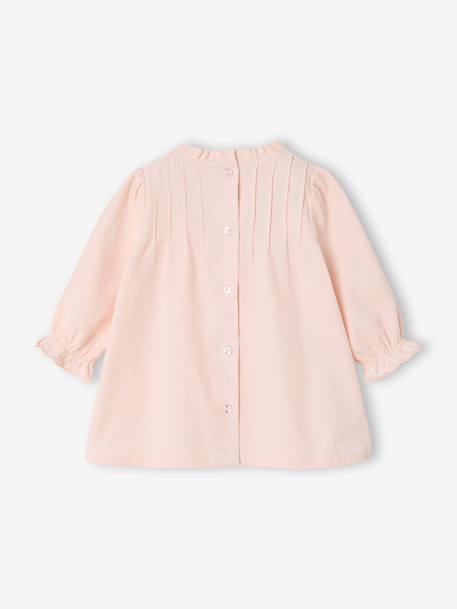 Robe bébé velours rose pâle - vertbaudet enfant 