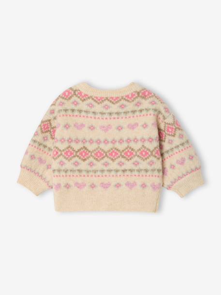 Babytrui met jacquardmotief rozen - vertbaudet enfant 