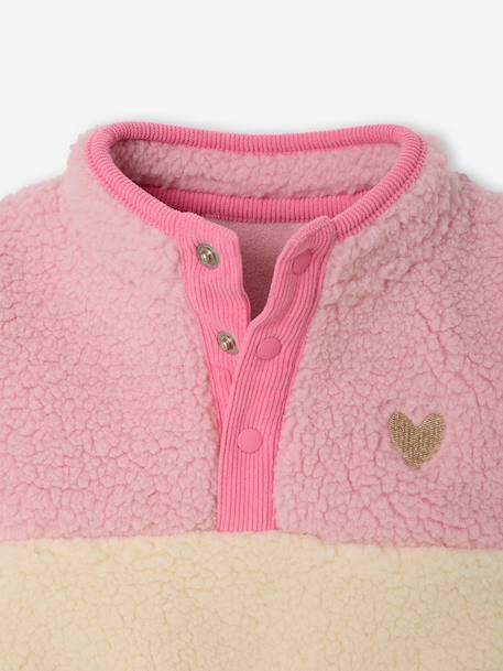 Baby meisjessweater met lange mouwen rozen - vertbaudet enfant 