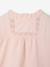 Velours babyjurk met lange mouwen rose pâle - vertbaudet enfant 