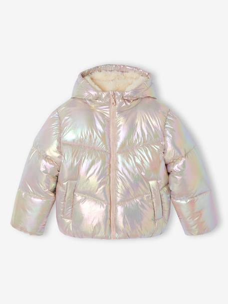 Doudoune chaude fille rose pâle - vertbaudet enfant 