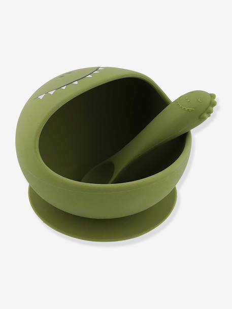 Babyeetset TRIXIE Mr. Lion geel+groen+lichtroze - vertbaudet enfant 