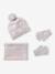 3-delige meisjesset muts, col en wanten zandbeige - vertbaudet enfant 