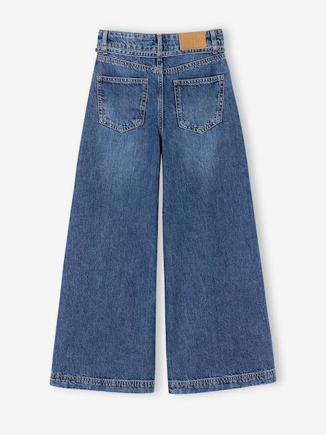 Jean large fille bleu moyen - vertbaudet enfant 
