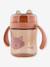 360° drinkbeker met handgrepen Mrs. Cat geel+lichtroze+sinaasappel - vertbaudet enfant 