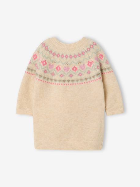 Robe bébé fille manches longues vanille - vertbaudet enfant 