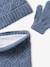 Ensemble fille tricot bonnet, snood et gants bleu ciel+gris chiné - vertbaudet enfant 