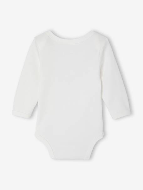Set van 5 babybody's met lange mouwen ecru - vertbaudet enfant 
